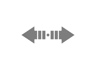 Horizontal sliding direction icon